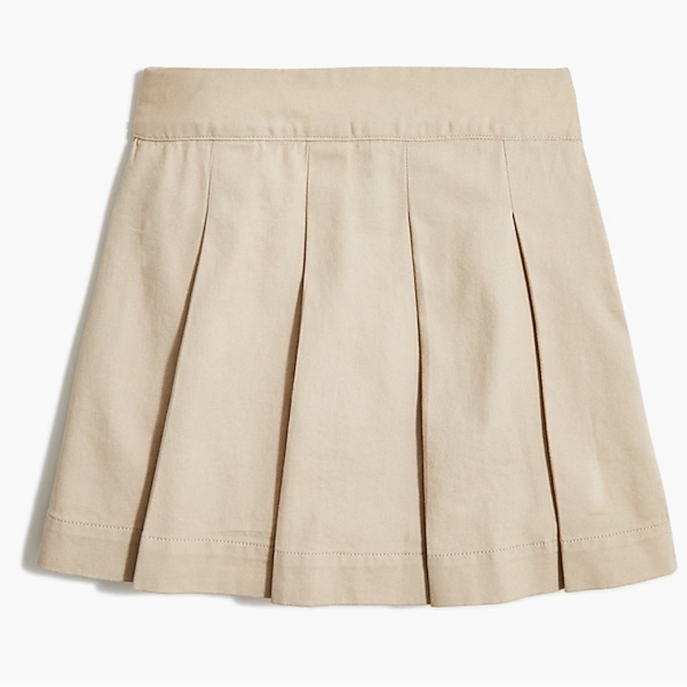 J crew sandy dune Girls' cotton twill skort